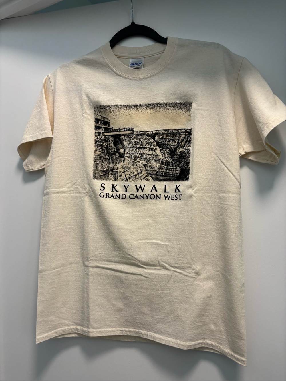 Gildan Cream Skywalk Grand Canyon West Graphic Tee
